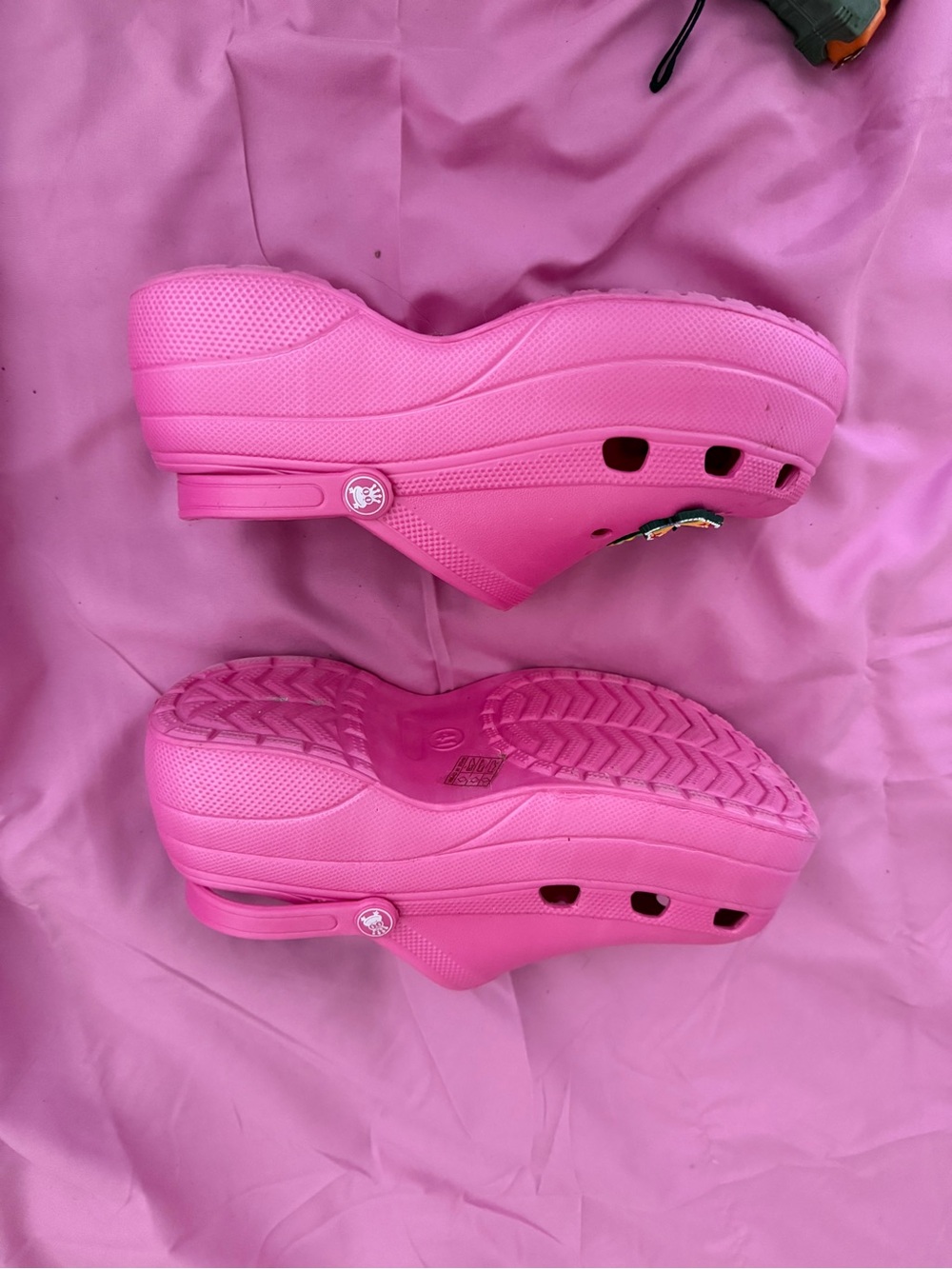Pink Platform Clog Sandals